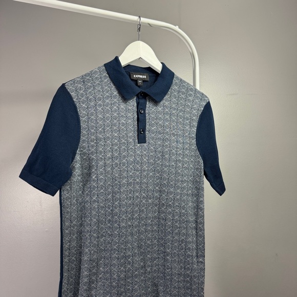 Jacquard Short Sleeve Polo Sweater - Picture 4 of 4